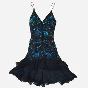 Beaded silk fairy dress